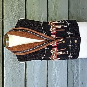 Country Clothing Co Vintage Fleece Western Vest sz S Women's